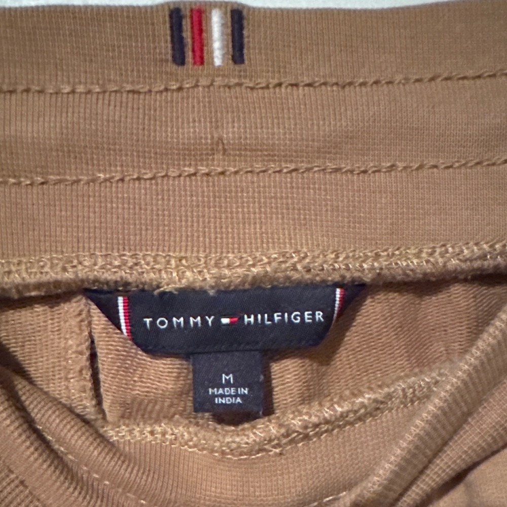 Tommy Hilfiger Mens Tobacco Brown Jogger Sweatpants Gorpcore MW24521 Sz M - Picture 5 of 11